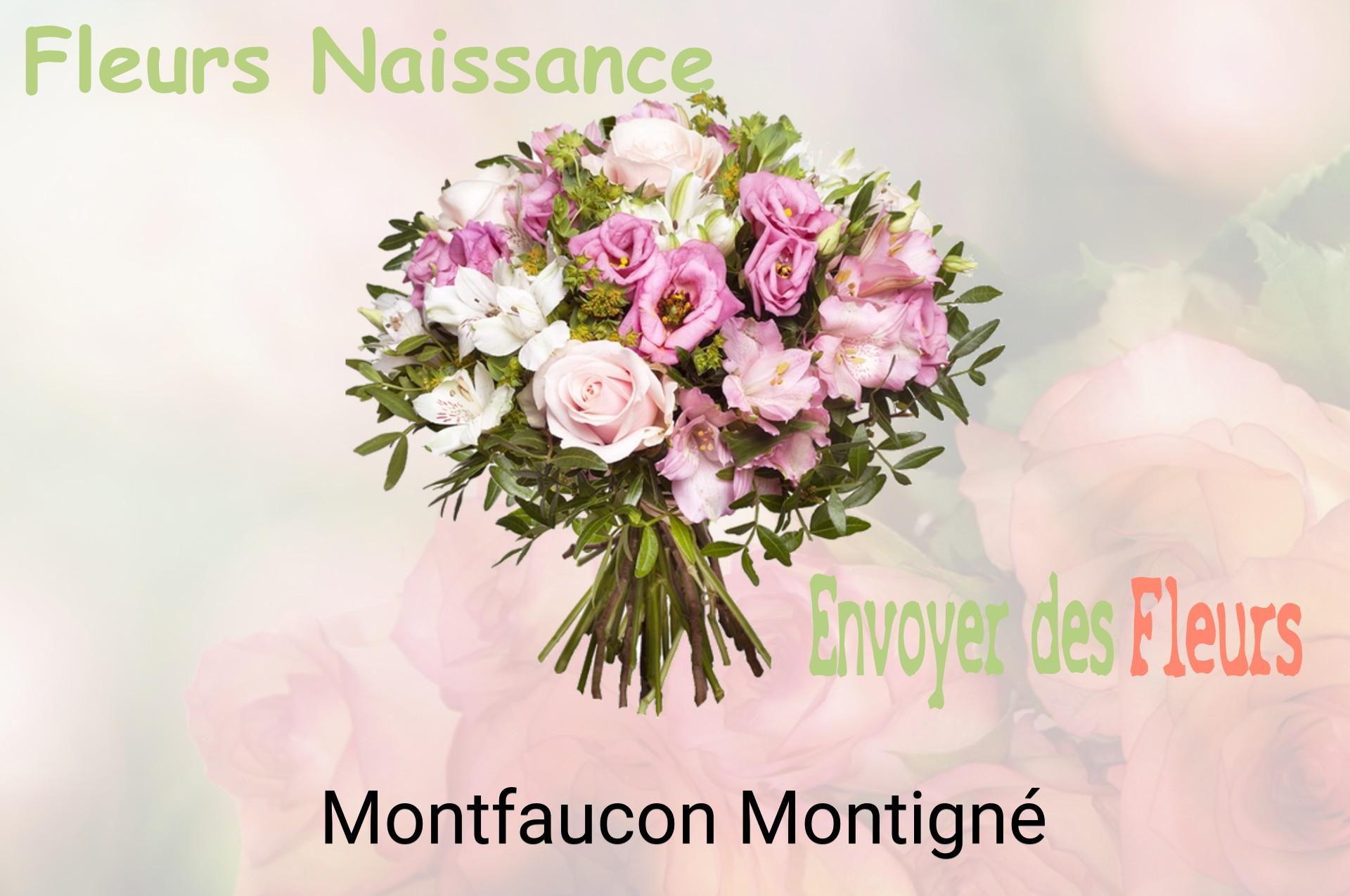 Bouquet de fleurs de naissance livré à Montfaucon-Montigné